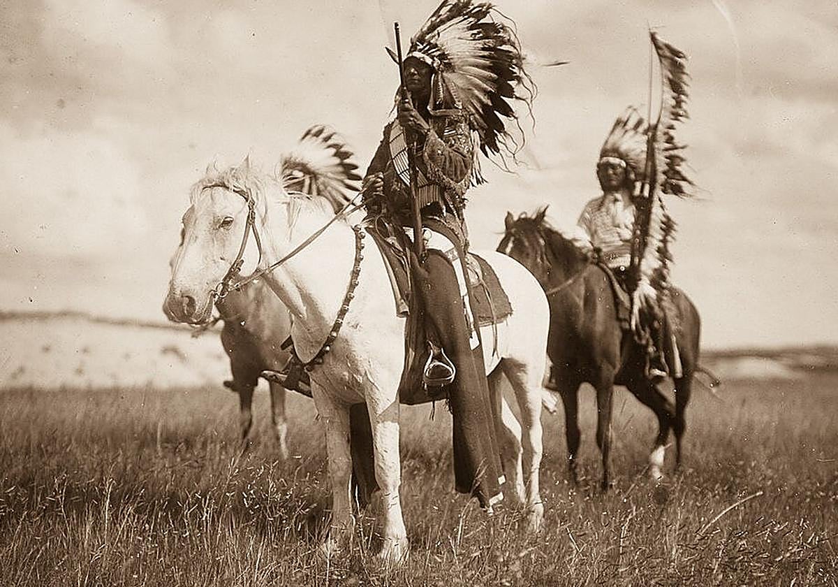 Los indios norteamericanos montaban caballos de origen español antes de